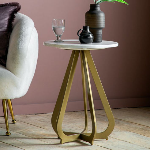 PaulaHome - Moorgate Side Table Gold